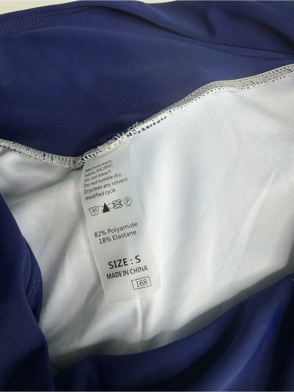 Aleumdr Women’s 3-Piece Athletic Tankini Swimsuit Set Cream & Blue • Size S•NWOT - Picture 6 of 11
